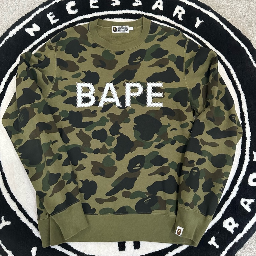 🚨FINAL DROP🚨 Bape 1st Camo Studs Crewneck